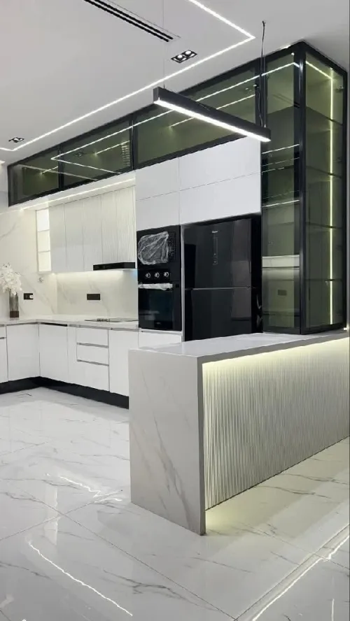 Cuisine Équipée High Gloss MDF Modèle 2025