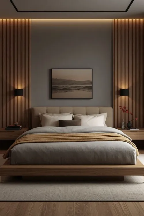 Chambre a coucher aménagée sur mesure