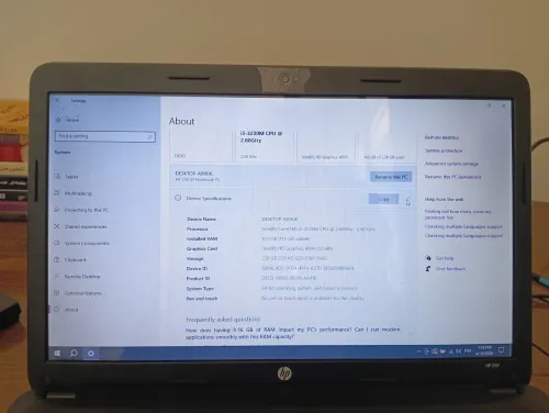 PC portable HP i5