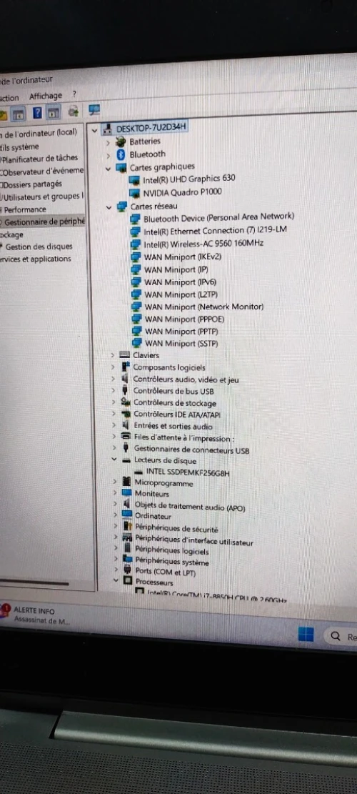 HP ZBOOK 15 G5 I7 8eme