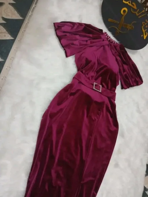 فستان سهرة وردي غامق (Rose Fuchsia) مقاس 38/42"