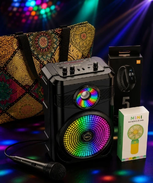 Bafle Hoco Bs46 sac+montre  +ventilateur offert