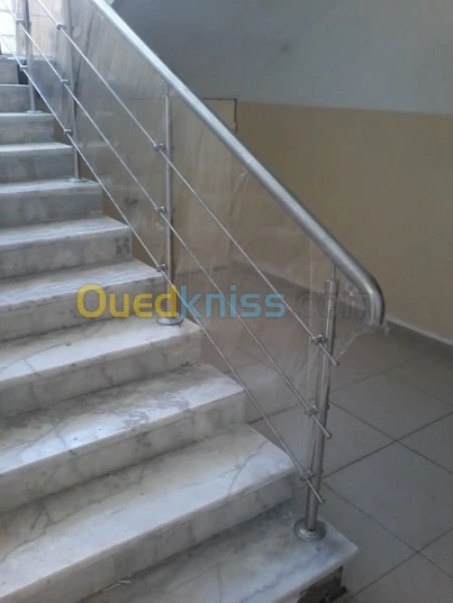 Rampe d'escalier en INOX