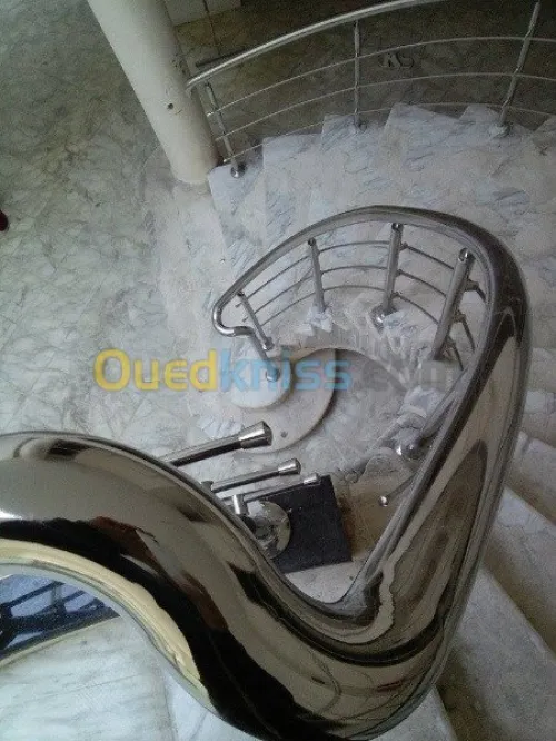 Rampe d'escalier en INOX