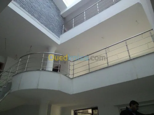 Rampe d'escalier en INOX