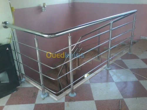 Rampe d'escalier en INOX
