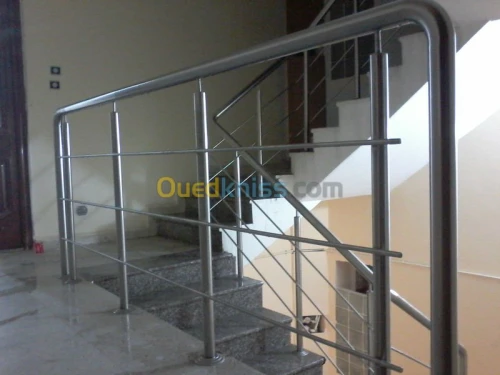 Rampe d'escalier en INOX