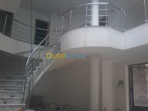 Rampe d'escalier en INOX