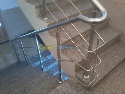 Rampe d'escalier en INOX
