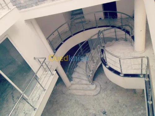 Rampe d'escalier en INOX