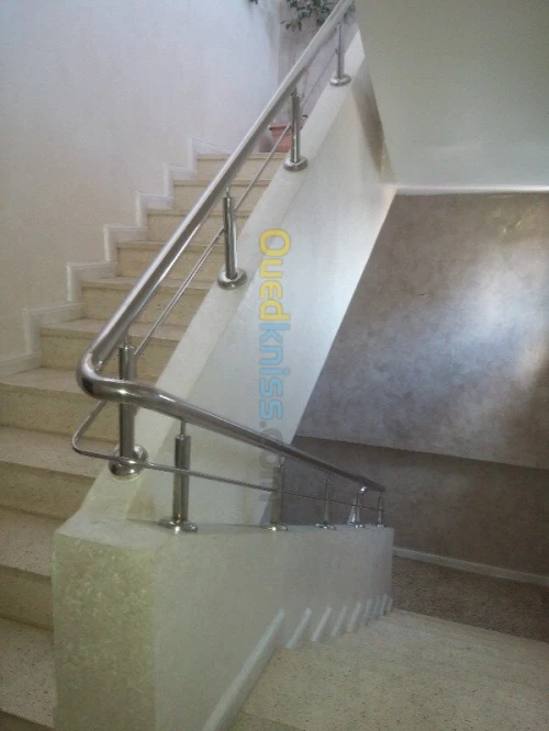 Rampe d'escalier en INOX
