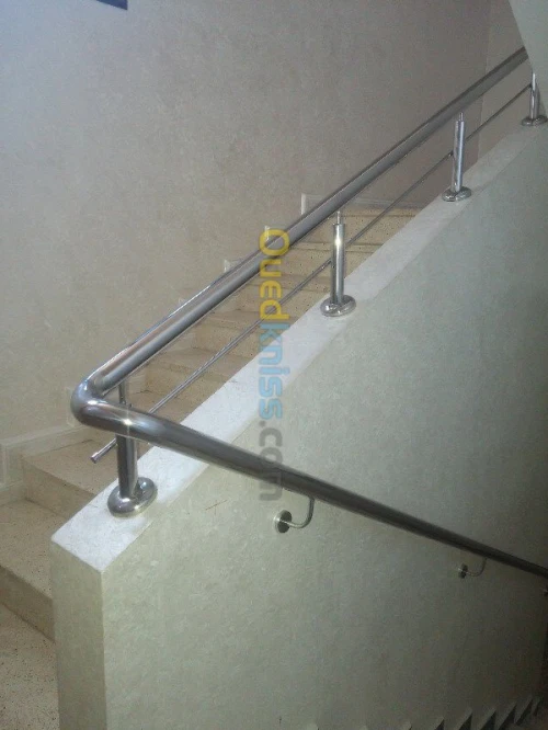 Rampe d'escalier en INOX