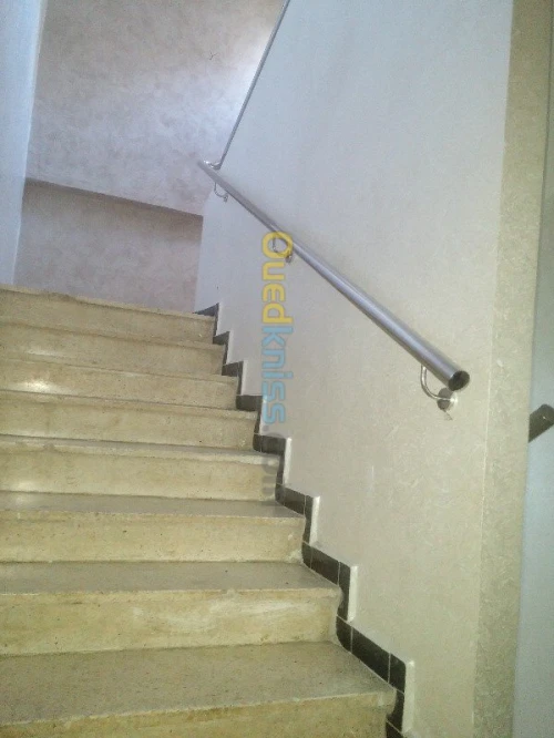 Rampe d'escalier en INOX