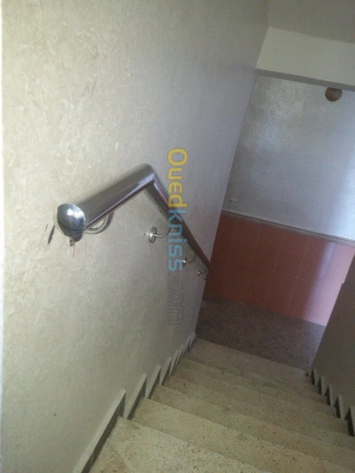 Rampe d'escalier en INOX