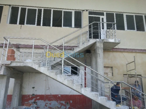Rampe d'escalier en INOX