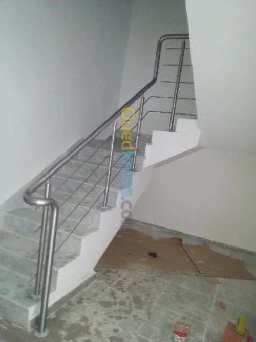 Rampe d'escalier en INOX