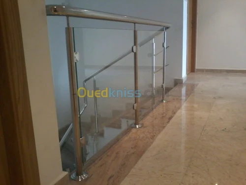 Rampe d'escalier en INOX