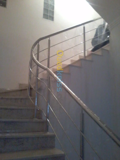 Rampe d'escalier en INOX