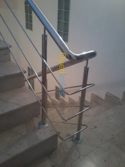 Rampe d'escalier en INOX
