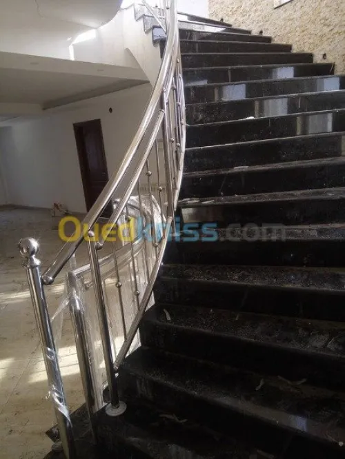 Rampe d'escalier en INOX