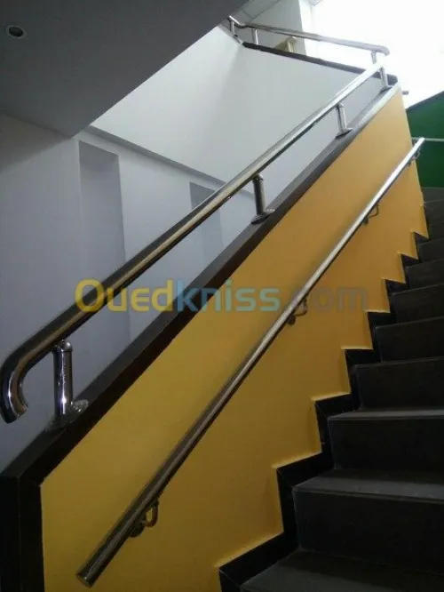 Rampe d'escalier en INOX