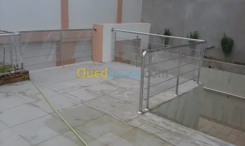 Rampe d'escalier en INOX