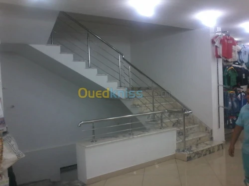 Rampe d'escalier en INOX