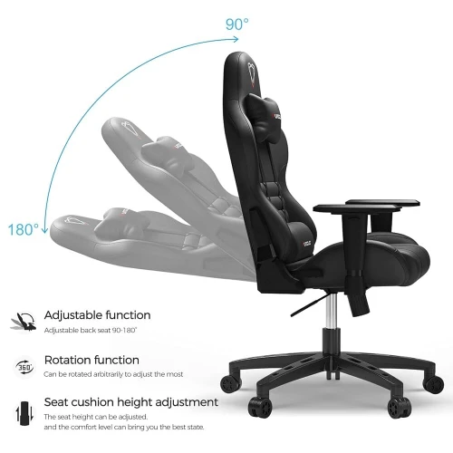 Chaise siege gaming table furgle de bureau gaming ajustable pivotant
