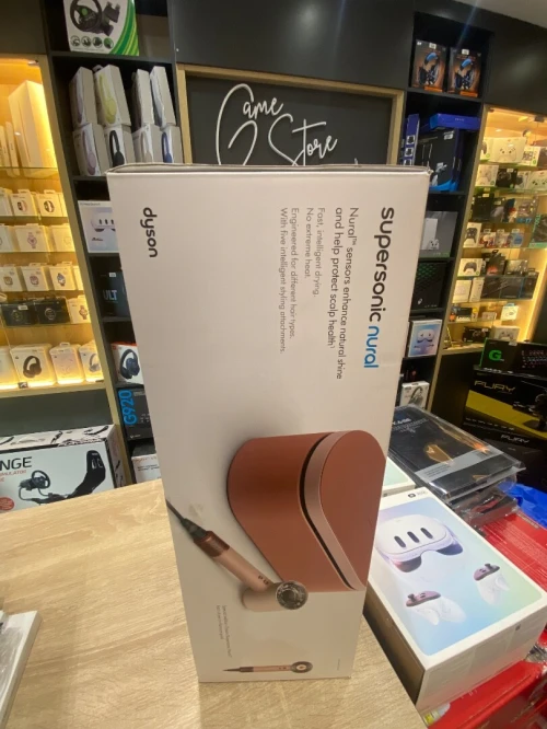 Sèchecheveux Dyson Supersonic Nural Cheveux raides à ondulés (Rose céramique)