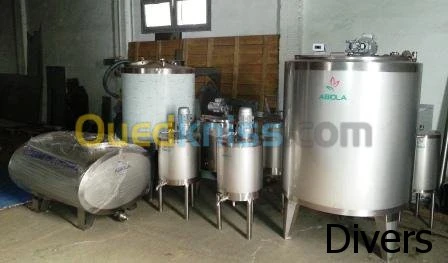 Cuve Inox, Pasteurisateur, Mélangeur 