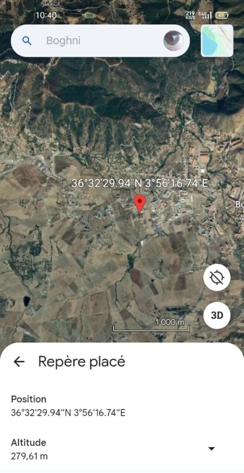 Vente Terrain Tizi Ouzou Boghni