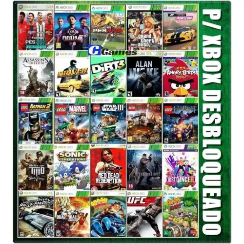 installation jeux Xbox 360 sur Disque dur de la console  + de 300 jeux disponible sur le catalogue 