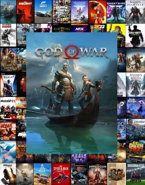 Chargement Et Instalation Des  Jeux Pc ( God Of War ) Disponible Taille 55 GB Un Large Catalogue Disponible