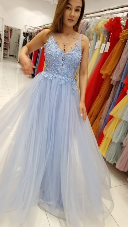 robe turquoise 
