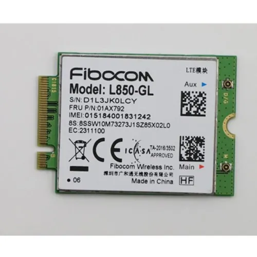4G LTE Wireless Fibocom L850-GL