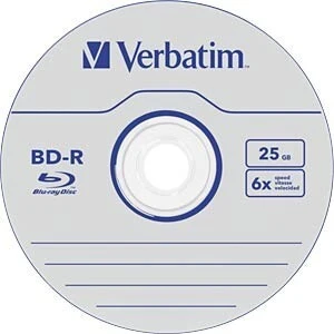 verbatim 25gb blu ray vierge