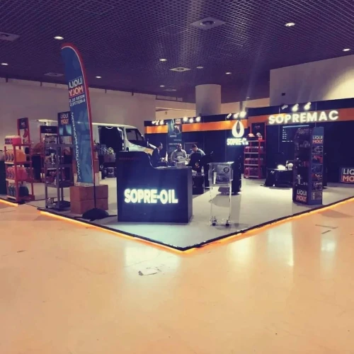 Location/ réalisation Stand d'exposition et point de vente (points de vente, salons et foires)