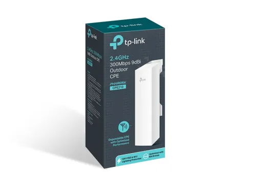 CPE 210 TP-LINK Station CPE WiFi Extérieure 2.4 GHz 300 Mbps 9 dBi  