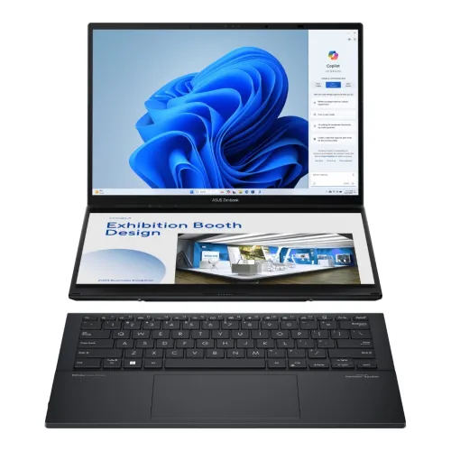 VENDU - ASUS Zenbook DUO (UX8406), Intel Core Ultra 9-185H, 32GB LPDDR5X, 1TB SSD nVme, 14" 3K OLED