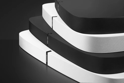 SONOS PLAYBASE - Barre de son 2.0 - WiFi, (10 haut-parleurs amplifiés (6médiums, 3tweeters, 1woofer)