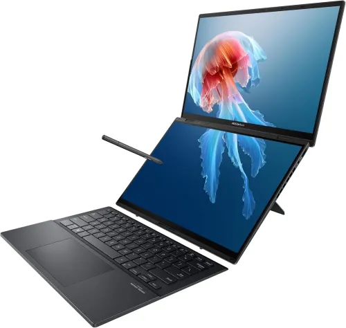 VENDU - ASUS Zenbook DUO (UX8406), Intel Core Ultra 9-185H, 32GB LPDDR5X, 1TB SSD nVme, 14" 3K OLED