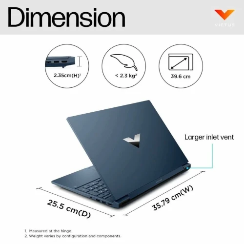 HP Victus 15, Intel Core i5-12500H, 16GB 3200MH, 512GB SSD, NVIDIA GeForce GTX 1650,15,6" FHD
