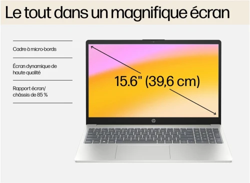 VENDU - HP Laptop 15-fd0073ns (9S2E5EA), Intel Core i3-N305, 8GB, 512GB SSD, 15.6" FHD