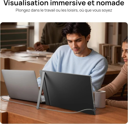 VENDU - ARZOPA Grand Moniteur Portable 17,3, IPS LED, 3ms, FHD, 60Hz, Compatible PC, PS5, SMARTPHONE