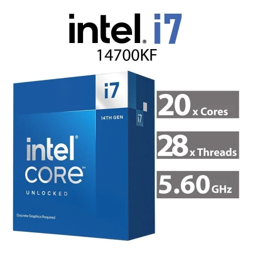 VENDU - PC GAMER Intel Core i7-14700KF, 32GB FURY 3200MHz, 1TB SSD WD BLUE, RTX4060 8GB, BOITIER