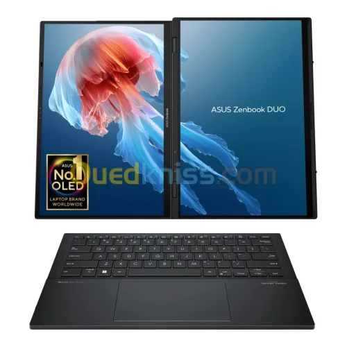 VENDU - ASUS Zenbook DUO (UX8406), Intel Core Ultra 9-185H, 32GB LPDDR5X, 1TB SSD nVme, 14" 3K OLED