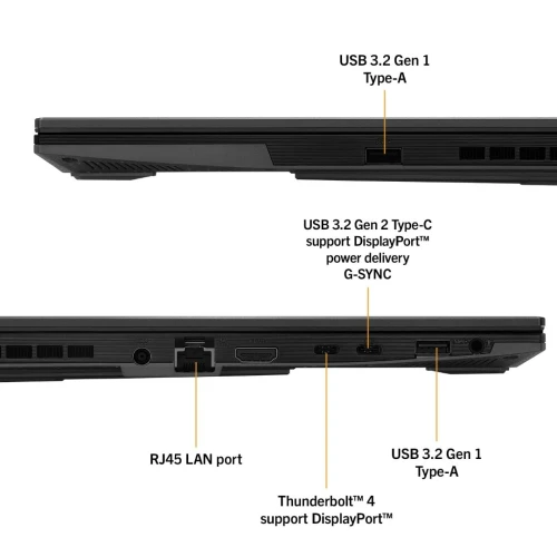 VENDU - ASUS TUF Dash F15 (FX517ZC), Intel Core i7-12650H, 16GB 4800MHz, 1TB SSD, RTX3050Ti 4GB