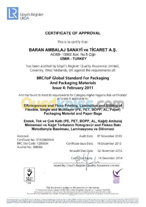 Embllge flexible et sacs en Kraft 