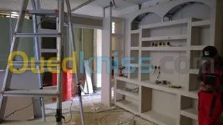 Pose placo plâtre 