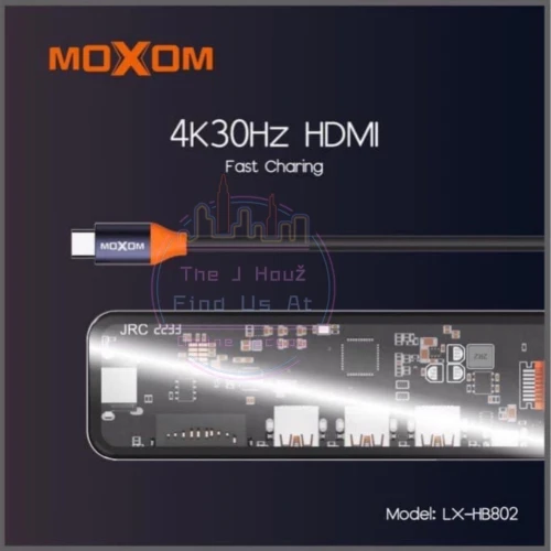 HUB USB Type-C Transparent 7 In 1 